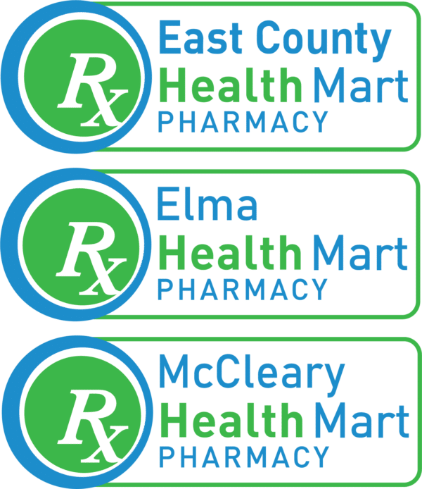 Elma East County Health Mart Pharmacy Logos